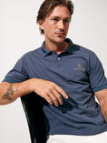Load image into Gallery viewer, Lucas SS Pique Polo / Storm Blue
