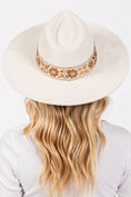 Load image into Gallery viewer, Flower Ribbon Bow Fedora Hat
