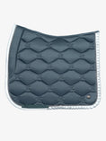 Load image into Gallery viewer, Saddle Pad Dressage, Ruffle Pearl / Storm blue
