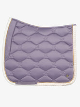 Load image into Gallery viewer, Saddle Pad Dressage,  Ruffle Pearl / Lavender Grey
