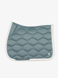 Load image into Gallery viewer, Saddle Pad Jump, Ruffle Pearl / Steel Blue
