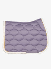 Load image into Gallery viewer, Saddle Pad Jump Ruffle Pearl / Lavender Grey

