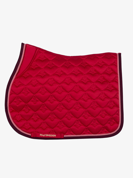 Saddle Pad Heart Jump / PS I Love You , Red Heart