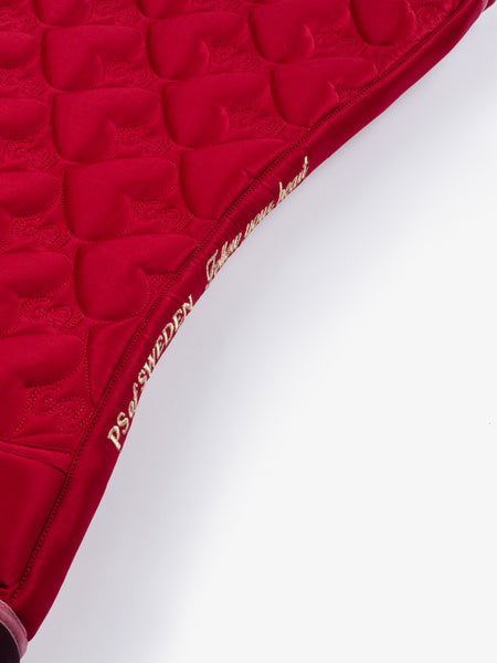 Saddle Pad Heart Dressage / PS I Love You - Red Valentine