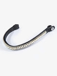 Load image into Gallery viewer, Browband Pearl / Black Leather
