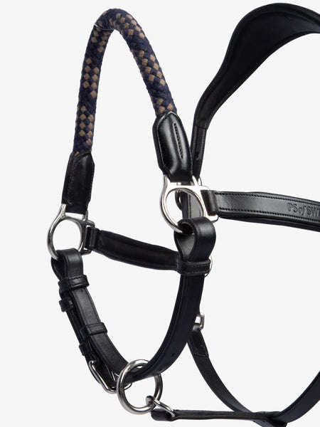 Palermo Leather Halter / Black Leather