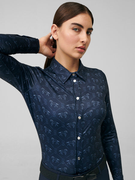 Estelle Running Horse LS Shirt  / Navy