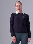 Load image into Gallery viewer, PS Logo Merino Sweater / Navy
