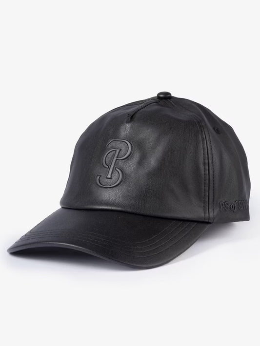 Caitlyn Leather Imitation Cap / Black - NEW -