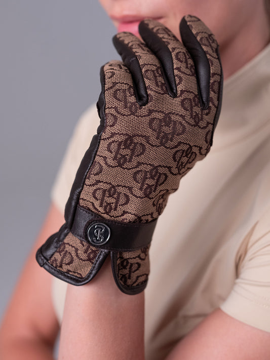 Monogram leather Gloves / NEW