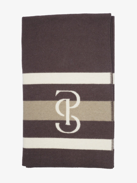 Striped Wool Blanket / Coffee