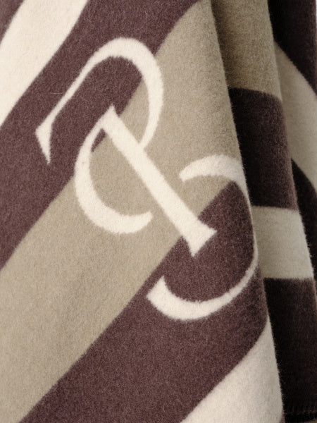 Striped Wool Blanket / Coffee