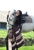 Load image into Gallery viewer, Striped Wool Blanket /Brown ( Used in Pop Up store display )
