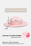 Load image into Gallery viewer, Flower Ribbon Bow Fedora Hat
