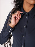 Load image into Gallery viewer, Estelle L/S Solid Shirt / Navy
