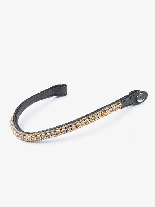 Browband Onyx, Golden Delight / Black Leather