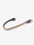 Load image into Gallery viewer, Browband Onyx, Golden Delight / Brown Leather
