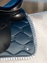 Load image into Gallery viewer, Saddle Pad Jump , Ruffle Pearl / Storm Blue
