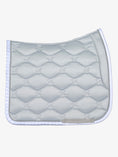 Load image into Gallery viewer, Saddle Pad Dressage Ruffle Pearl  / Ice Grey
