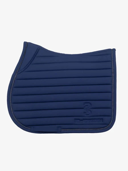 Stripe Jump Saddle Pad / Navy