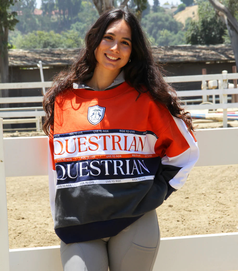 THE LA LA Sweatshirt / Equestrian - Orange