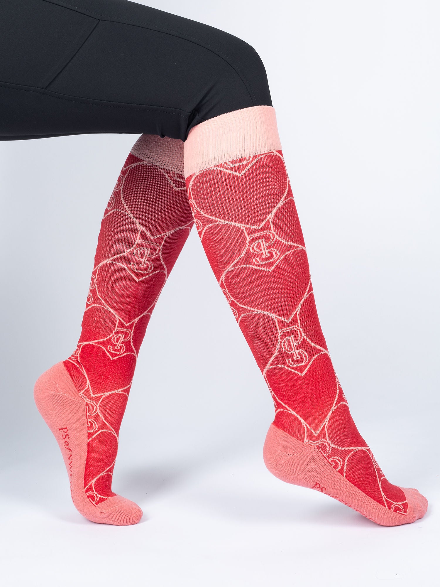 Signature Heart Sock / PS I Love You - RED