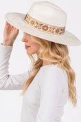 Load image into Gallery viewer, Flower Ribbon Bow Fedora Hat
