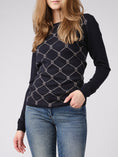 Load image into Gallery viewer, Linnea Knit Sweater, Navy
