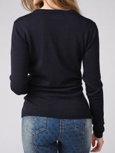 Load image into Gallery viewer, Linnea Knit Sweater, Navy
