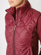 Load image into Gallery viewer, Padded vest with all-over monogram logo quilt and stretchy ribbed side panels
