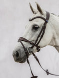 Load image into Gallery viewer, The fit of the bridle is the most important thing for us at PS of Sweden. Together with one of the best showjumpers in the world, Henrik von Eckermann, we have designed this unique bridle with amazing features that you and your horse will love!
