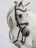 Load image into Gallery viewer, The fit of the bridle is the most important thing for us at PS of Sweden. Together with one of the best showjumpers in the world, Henrik von Eckermann, we have designed this unique bridle with amazing features that you and your horse will love!
