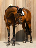 Load image into Gallery viewer, This is a bridle for the experienced rider and the noseband is used instead of having to put a sharper bit in the horse’s mouth. The noseband is made for very strong and forward going horses, it combines the function from an English- and a dropped noseband and surrounds the horse in a nice way, offering plenty of stability.
